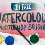 Download 14 Free Watercolour Photoshop Brushes (.ABR) by Spoon Graphics