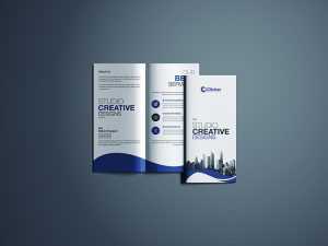 Download Flyer Bi-Fold Mockup PSD File