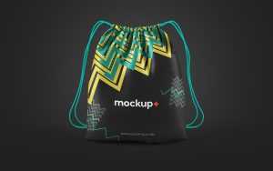 Drawstring Bag Free PSD Mockup