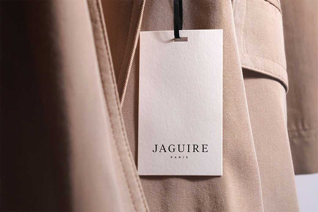 Elegant Cloth Price Tag Label Mockup Free PSD