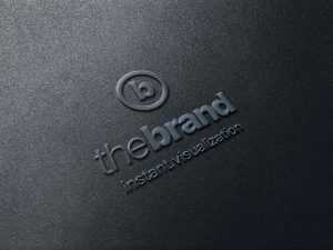 Elegant Embossed Free Logo Mockup PSD