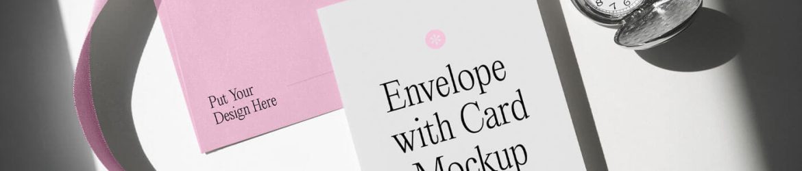Envelope Mockup Scene with Card and Watch