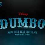Epic Dumbo Movie Title Text Effect PSD 2019
