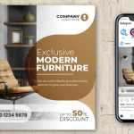 Exclusive Modern Furniture Special Sale Free Instagram Post Design PSD Template