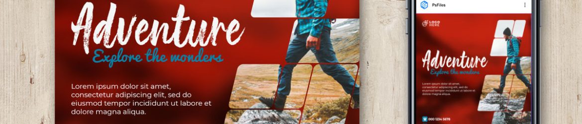Explore the World Free Travel Social Media Post Design PSD Template
