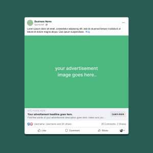 Facebook Post Ad Mockup 2022 PSD free