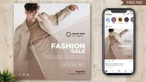 Fashion Sale Free Instagram Post Design Template PSD