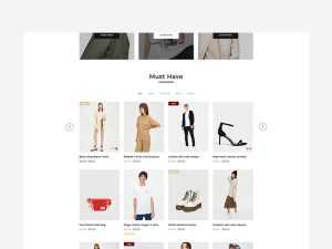 Fashion Store eCommerce Website Template PSD
