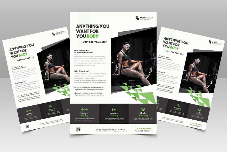 Fit your Body | Fitness Free PSD Flyer
