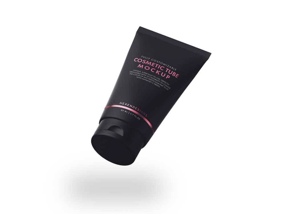 Floating Cosmetic Tube Mockup