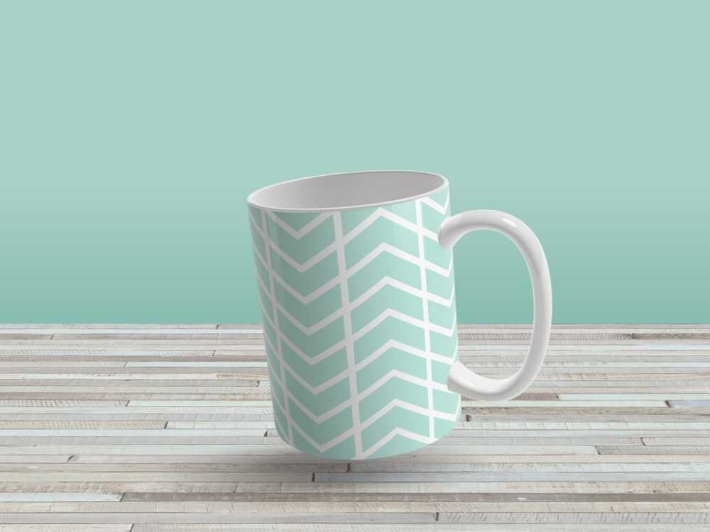 Floating Mug PSD Mockup