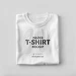 Folded Free T-Shirt Mockup