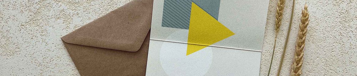 Folded Invitation Card Mockup PSD