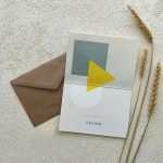 Folded Invitation Card Mockup PSD