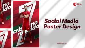 Football Portugal Cristiano Ronaldo Social Media Poster Story Design PSD Free