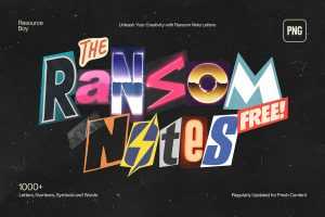 Free 1000+ Ransom Note Letters PNG for Design Projects