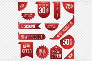 Free 13 Special Offer Sale Tags Shapes PSD
