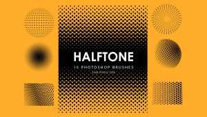 Free 15 Halftone Photoshop Brushes