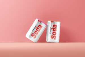 Free 150ml Soda Can Mockup
