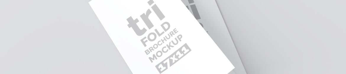 Free 17x11 Trifold Brochure Mockup