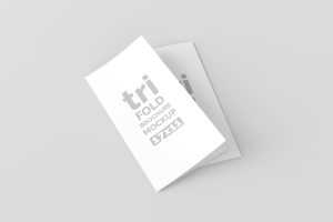 Free 17x11 Trifold Brochure Mockup