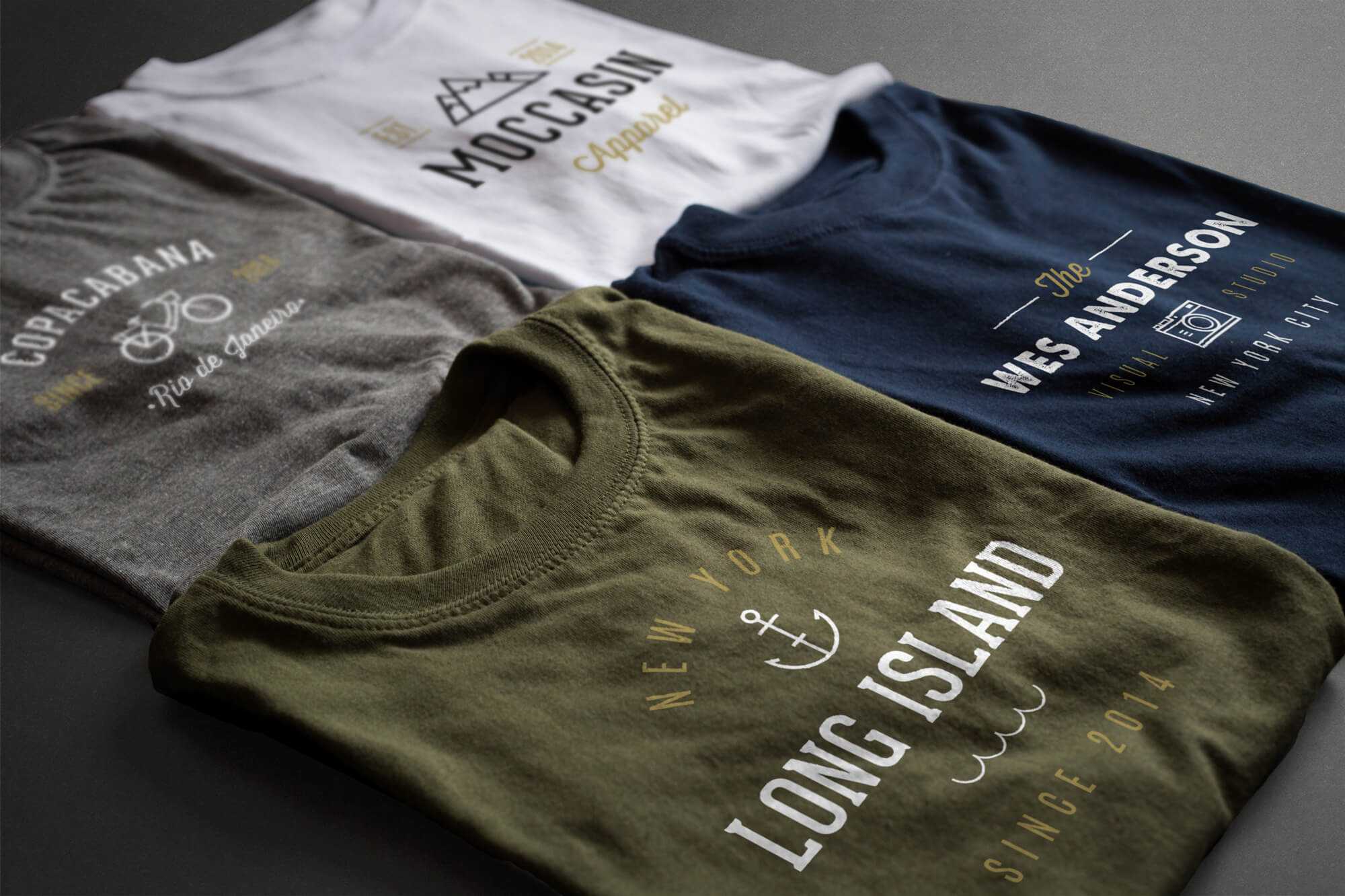 Free 2 Photorealistic T-Shirt Mockups PSD