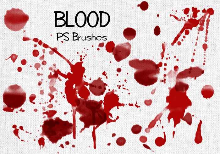Free 20 Blood Splatter Ps Brushes Abr