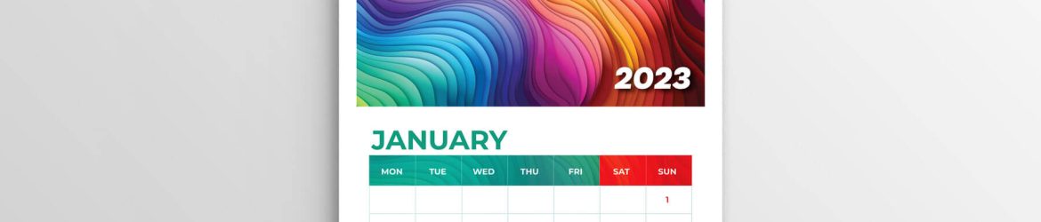 Free 2023 Wall Calendar Mockup PSD Free