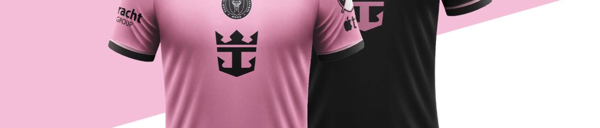 Free 2024 Inter Miami Football Jersey Mockup Template PSD