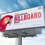 Free 20×50 City Outdoor Advertising Billboard Mockup PSD