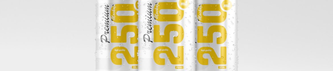 Free 250ml Soda Can Mockup
