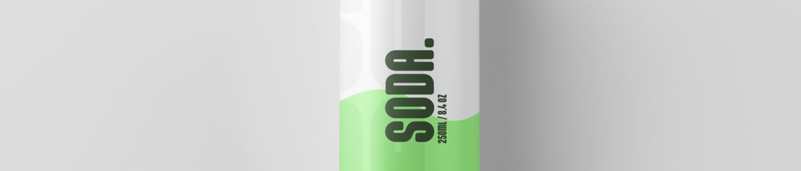 Free 250ml Soda Can Mockup From Top View