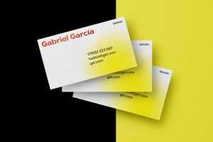 Free 3 Business Cards Mockup PSD