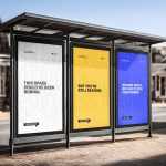 Free 3-Panel Billboard Mockup