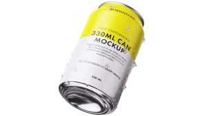 Free 330ml Drinks Can Packaging Mockup