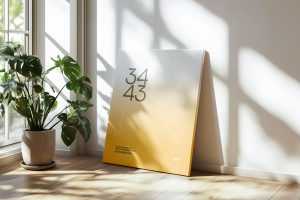 Free 34x43 Canvas Mockup