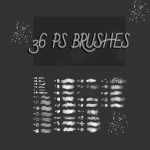 Free 36 Free Texture Brushes - Free Photoshop abr file | PsFiles