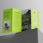 Free 4-Fold Accordion Brochure Mockup PSD