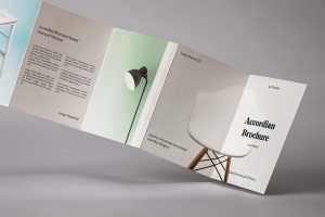 Free 4 Fold Brochure Psd Mockup