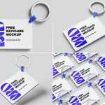 Free 4 Free Versatile Rectangle Keychain Mockup PSD PSD