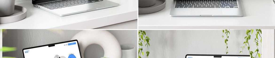 Free 4 MacBook Mockups On Dresser