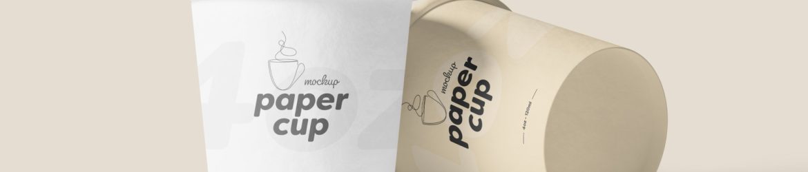 Free 4oz Paper Cup Mockup