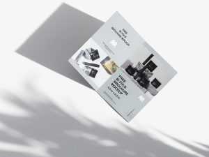 Free 5.5×8.5 Inches Folded Flyer Mockups PSD set