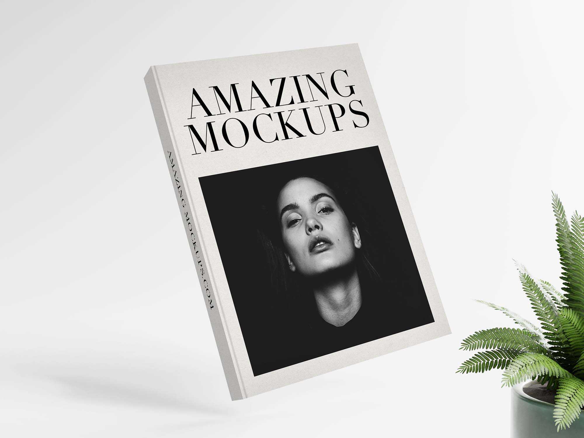 Free 5 Hardcover Books Mockup PSD