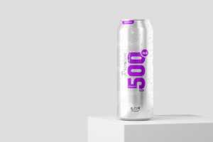 Free 500ml Soda/Beer Can Mockup