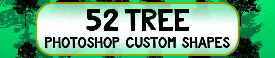 Free 52 New Tree Photoshop Custom Shapes Files - Silhouettes
