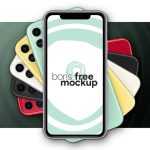 Free 6 Colors iPhone 11 Mockup PSD