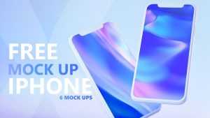 Free 6 Modern iPhone X Mockups