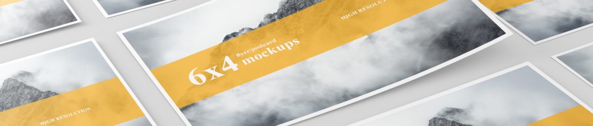Free 6x4 Postcard / Flyer Mockup