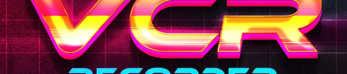 Free 80s Retro Electro Text Effect PSD